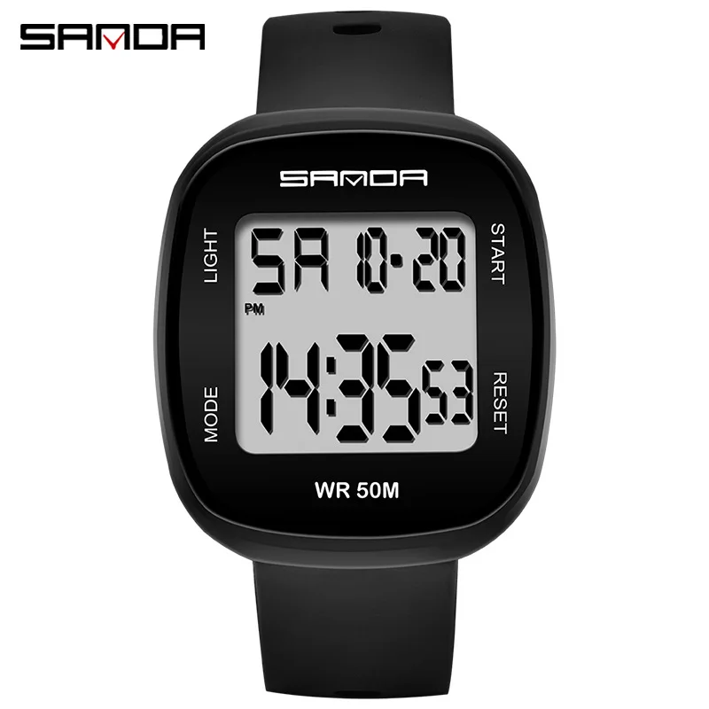 

SANDA 2019 Top Brand Men Digital Watch Dual Display Digital LED Fashion Date Multifunction Watches relogio mens gifts