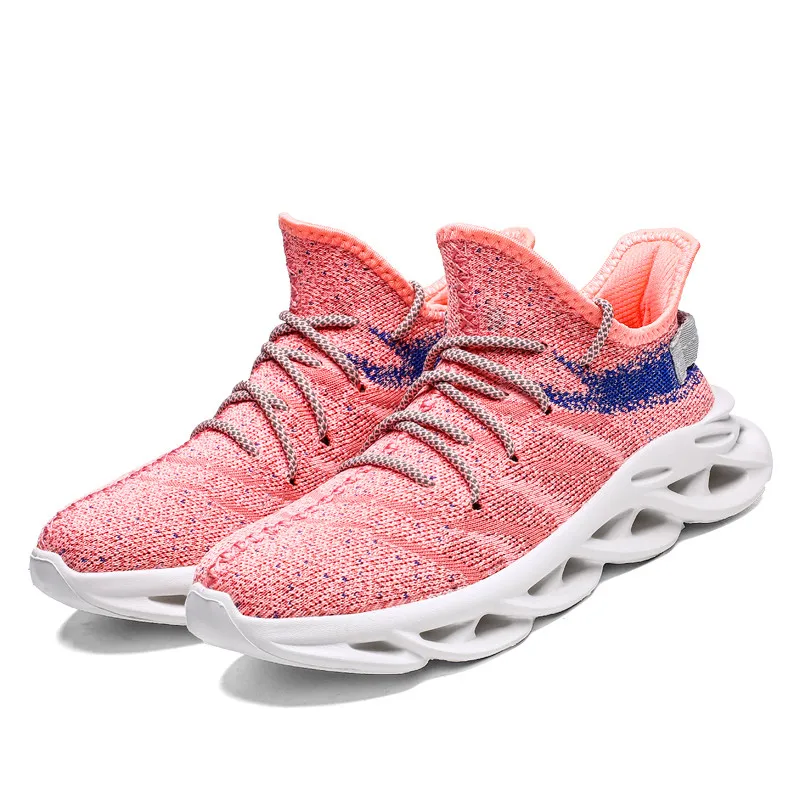 Розовый Новинка; мужские и женские кроссовки; Zapatillas Deportivas Hombre; дышащая повседневная обувь; Sapato Masculino Krasovki - Цвет: Розовый