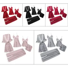 5 шт., женский кружевной пижамный комплект, сексуальный v-образный вырез, Цветочный Топ, летняя Пижама