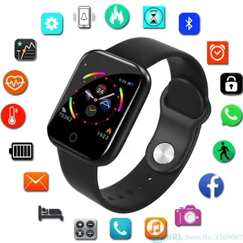 

New Smart Watch Men Women Smartwatch For Android IOS Electronics Smart Clock Fitness Tracker Silicone Band Smart-watch Hours