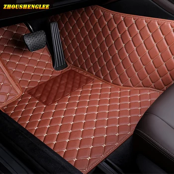

zhoushenglee custom leather car floor mats for Lincoln all models Navigator MKZ MKS MKC MKX MKT car accessories auto styling