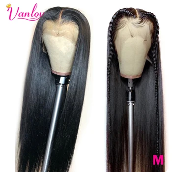 

Vanlov Lace Front Human Hair Wigs For Black Women Brazilian Straight Wig With Baby Hairs 150% Density Remy Lace Wig