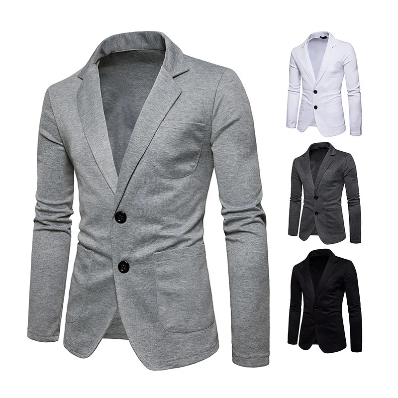 

Hot Selling Spring And Autumn Fashion MEN'S Wear Two-Button Casual Small Suit Korean-style Slim Fit Solid Color Coat