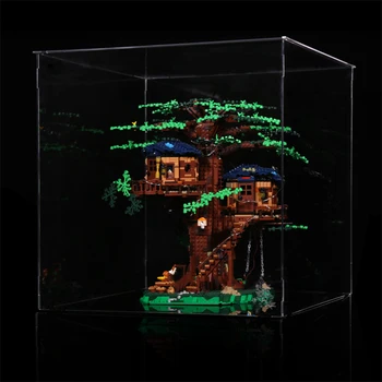 

MODIKER 21318 Building Block Acrylic Dustproof Display Box Show Box for 21318 Tree House Display Box Included Only