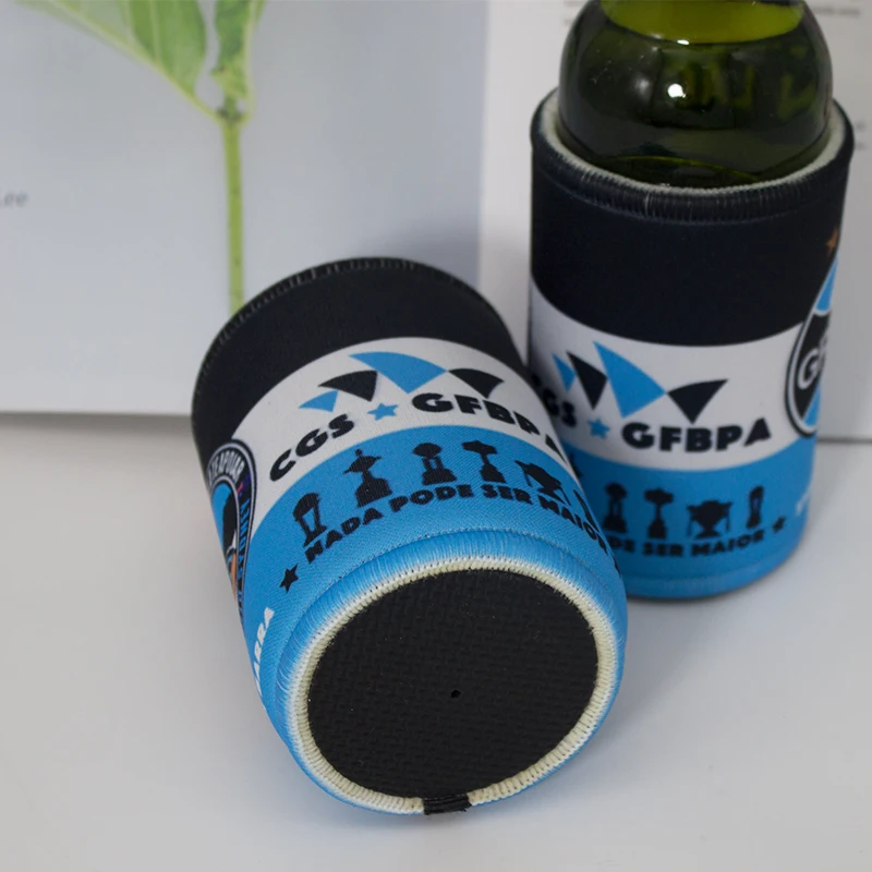 100pcs/lot Print Logo Isothermal Cooler For Picnic Beer Can Cover Custom Stubby Holders Insulated Bags Beer Can Cooler Neoprene