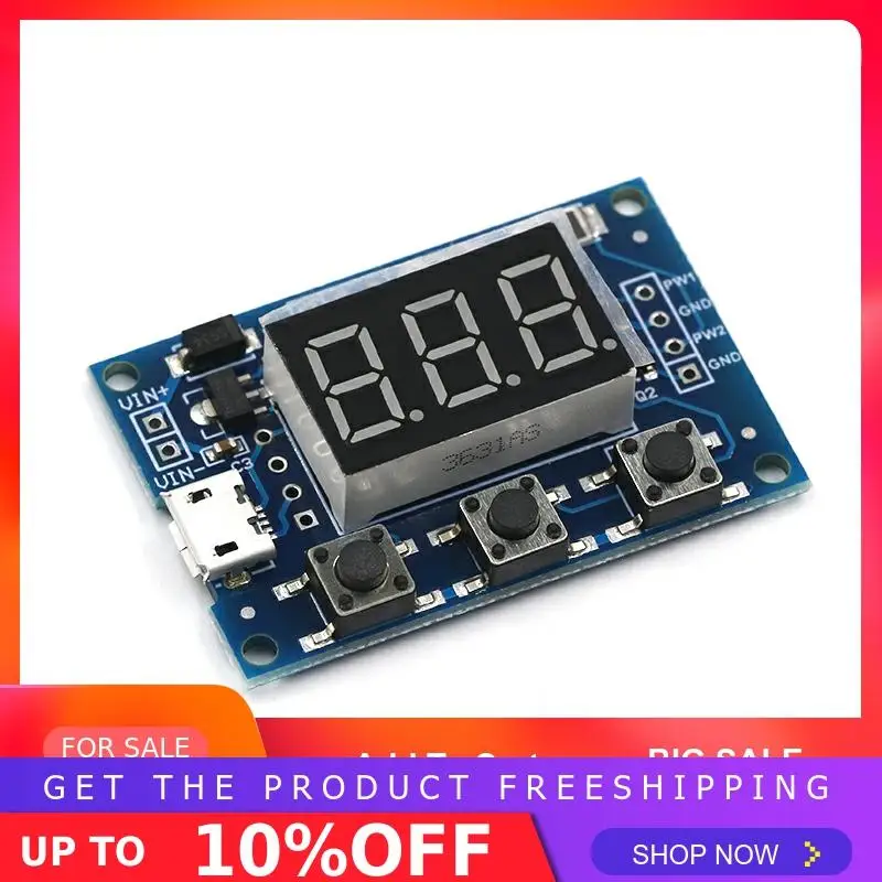 Micro USB DC 2CH Регулируемый pwm генератор сигналов рабочий цикл импульсный Частотный модуль цифровой светодиодный дисплей трубка DC 5 в 12 В 24 В DIY