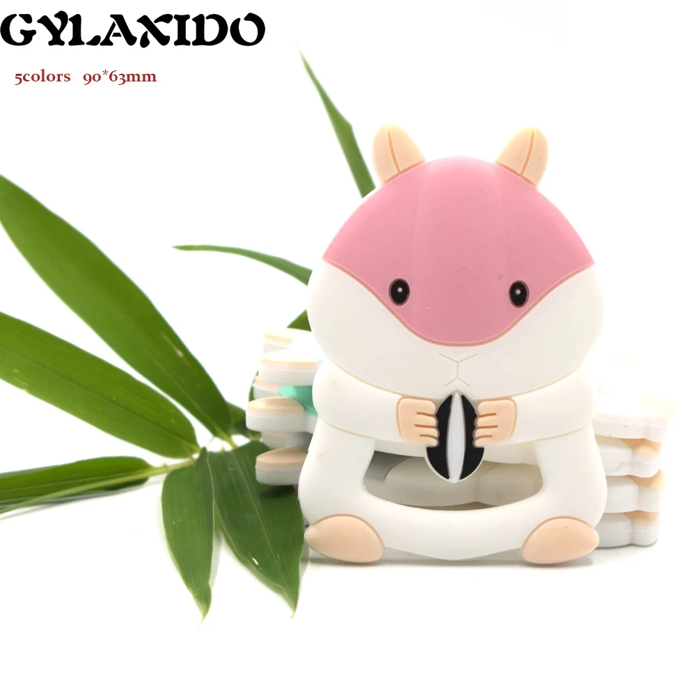 

Koala Silicone Teethers Animals Squirrel Cartoon Shape Food Grade Silicone Tiny Rod BPA Free Baby Teether Silicone Teether Beads