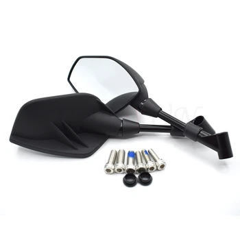 

Black universal 8mm 10mm motorcycle rearview mirror white glass for Suzuki K1 K2 K3 K4 K5 K6 K7 K8 K9 GSXR600 GSXR750 GSXR1000