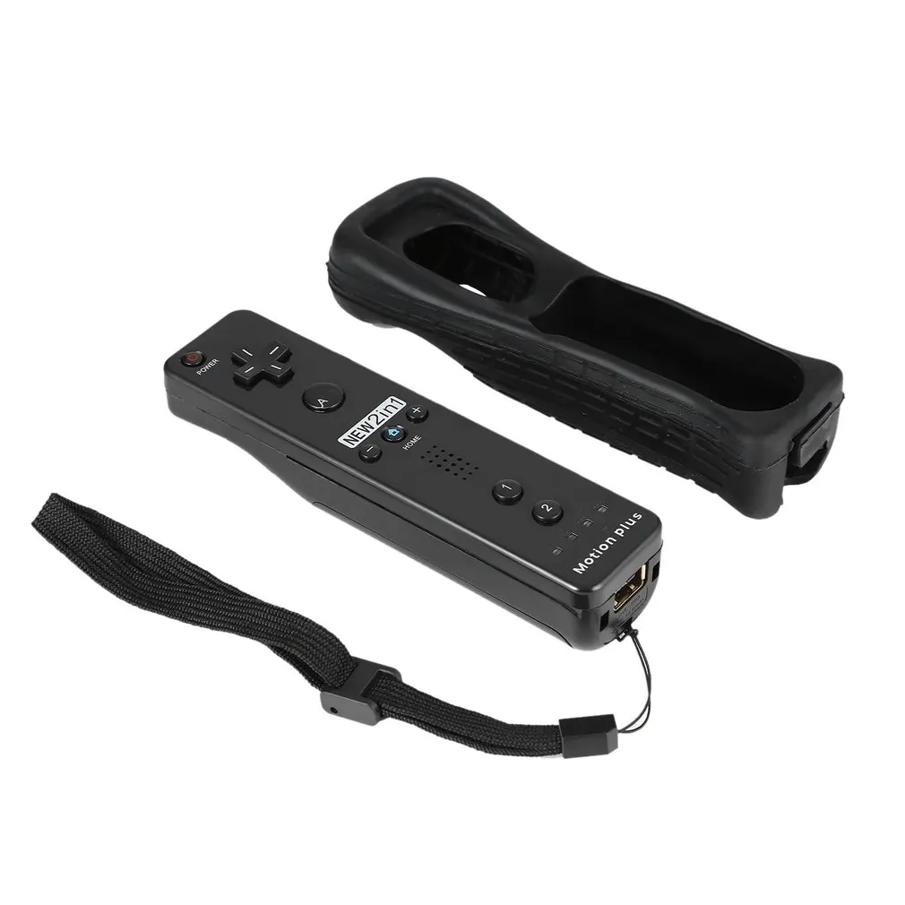 

Left Right hand Gamepads Right handle Built-in Accelerator for Wii Controller Controle with Protective Silicone Case