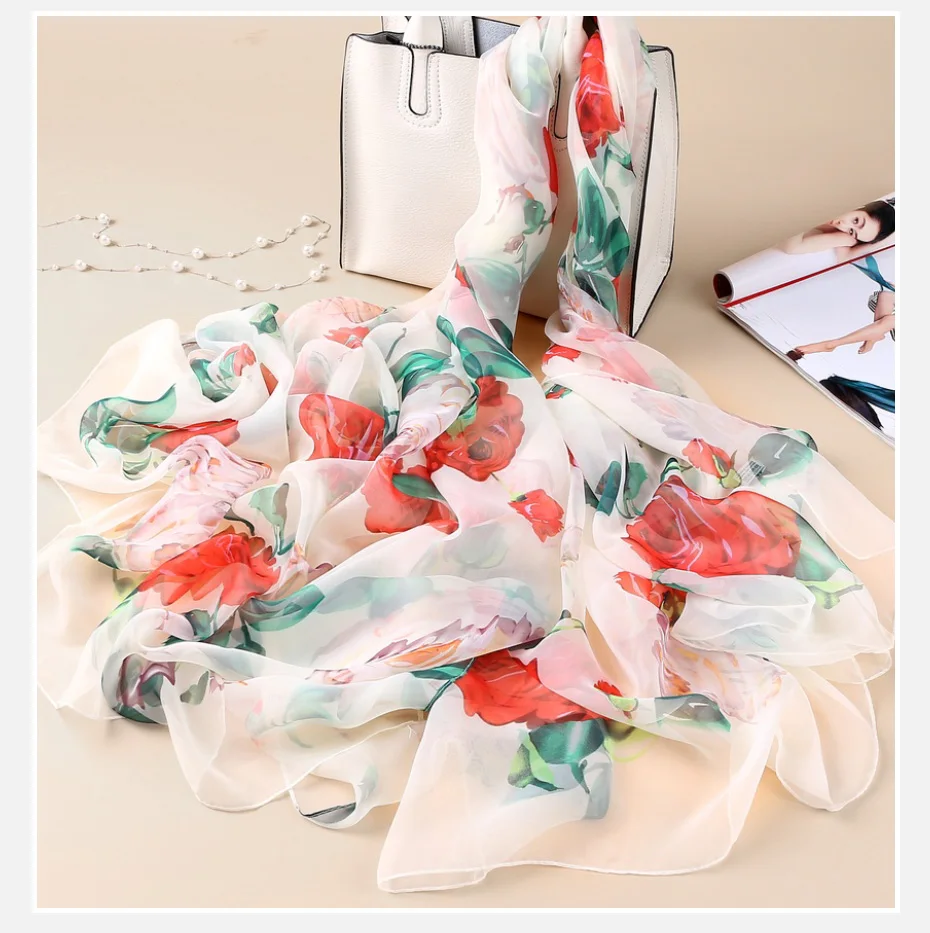 summer silk scarf
