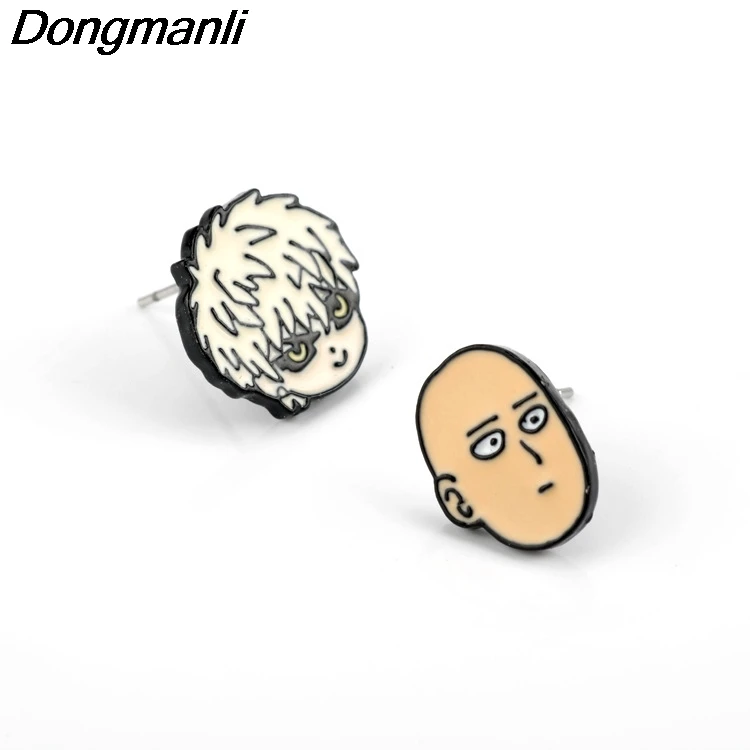 K1835 1 пара аниме серьги с одним дыроколом для мужчин одинаковые аксессуары