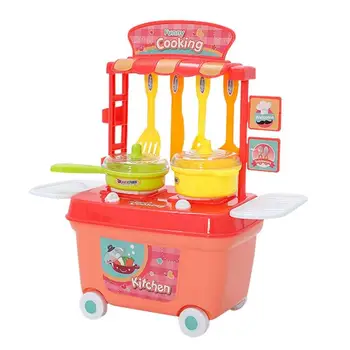 

Kids Simulated Kitchen Toys Set Enhance Baby Sense Touch Cute shape Girls Miniature Tableware Pretend Play Game Toy