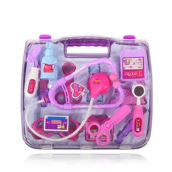 

Baby Role Play Nurse Doctor Stethoscope Injection Toy Portable Suitcase Medical Kit Kid Educational Toys Simulation Medicine Box