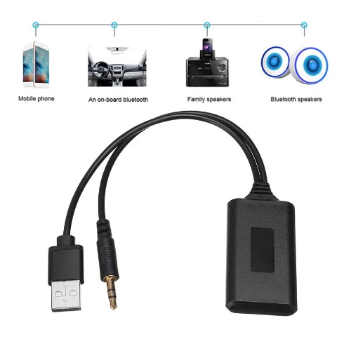 Автомобильный радиоприемник Bluetooth 3 5 мм AUX вход аудио кабель Mp3 Женский адаптер