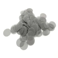 200/50pcs Smoking Tobacco Metal Filters Pipe Screen Gauze Hookah Water Pipe Stainless Steel Mesh Combustion Support Net 15~25mm 2