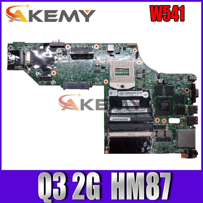 

k2100m Q3 2G W8P HM87 00HW114 Lenovo ThinkPad W541 notebook PC motherboard LKM-1 WS MB 12291-2 100% Test OK free shipping