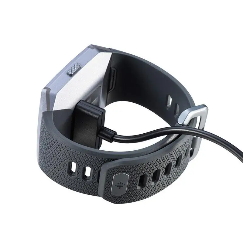 Черный Удобный в переноске USB зарядное устройство легкое портативное для FITBIT Ionic