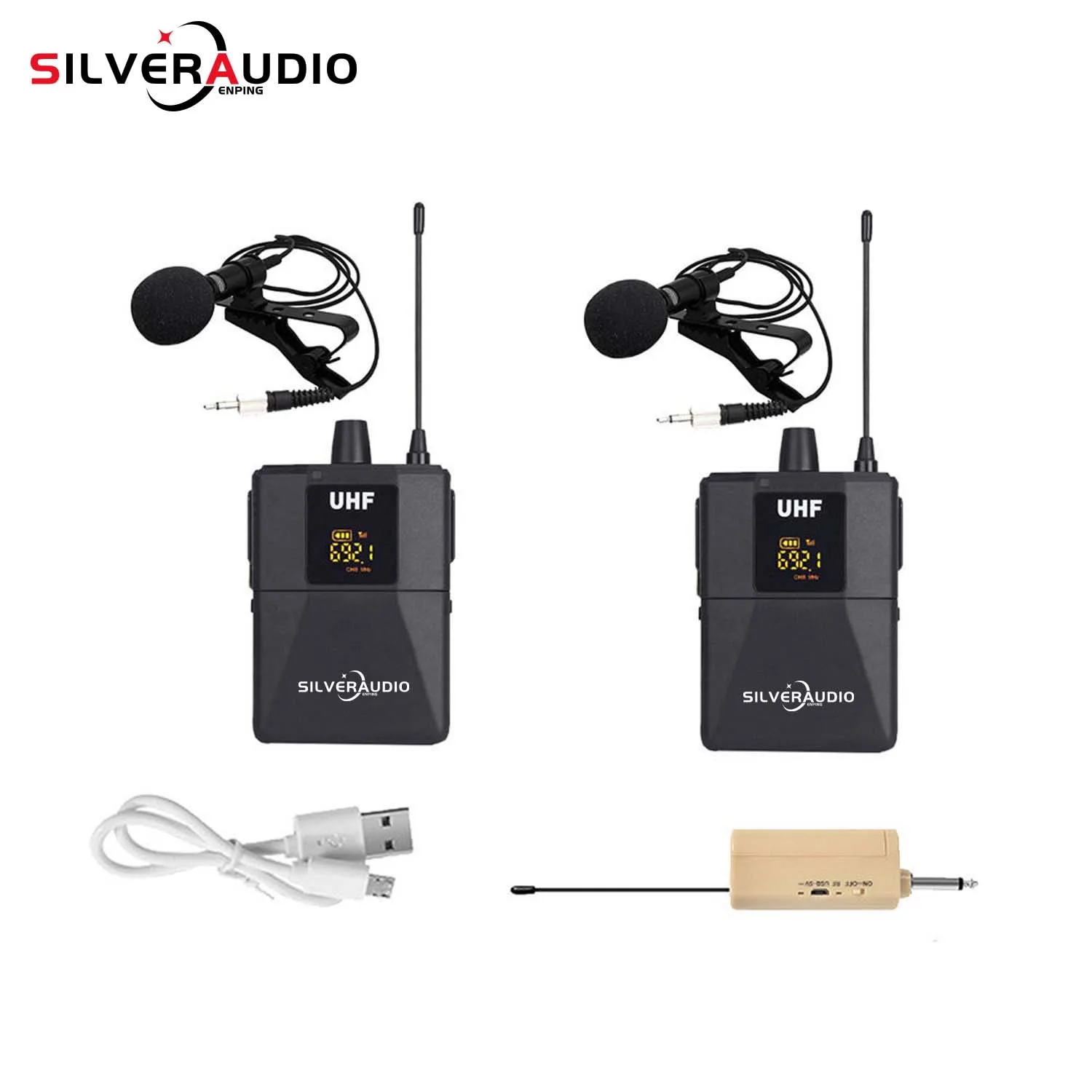 gaw-107a wireless lavalier microphone lapel mic