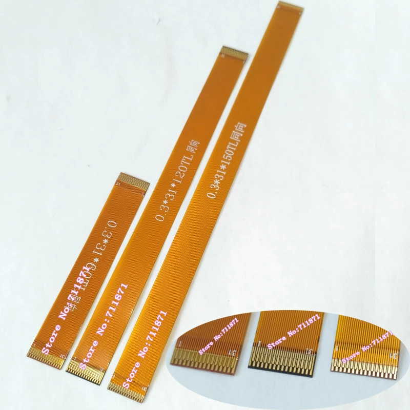60mm 120mm 150mm 0.3 Pitch 31Pin FFC FPC Cable Line Type A 31P Flexible