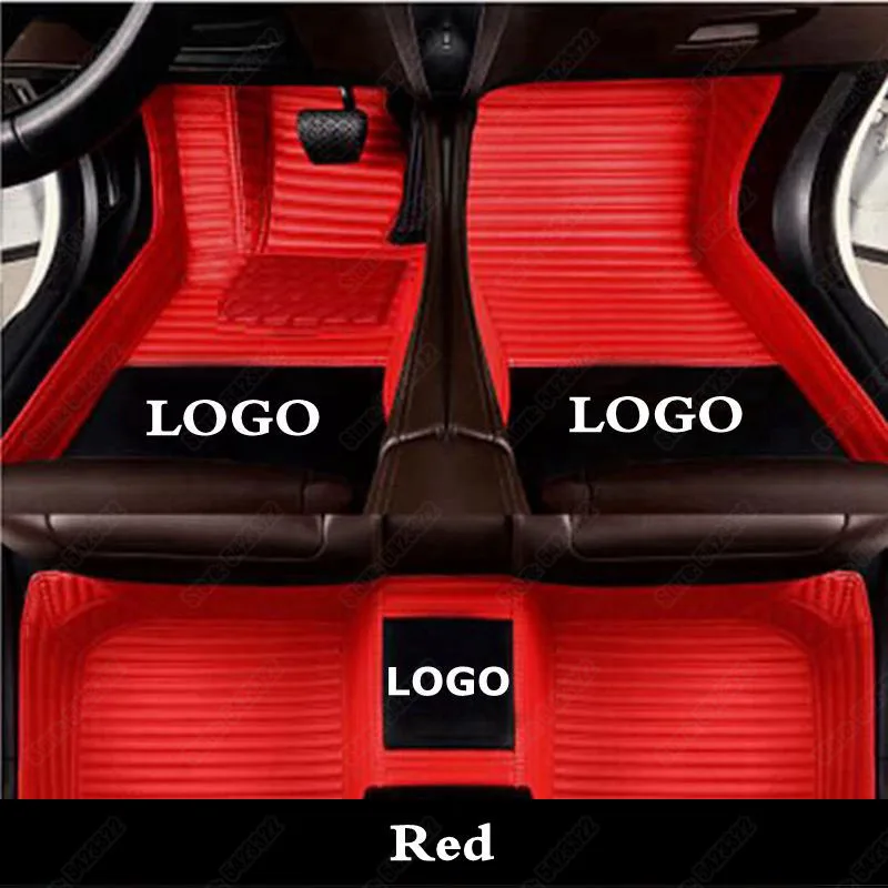 Автомобильные коврики для мини R50 F57 F60 R53 ONE Cooper Plus Countryman R57 R58 R60 R56 F55 F56 R52 автомобильные коврики для ног Авто ковровое покрытие - Название цвета: Red