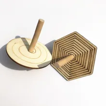 Ручной Работы Деревянный DIY Белая база Спиннер окрашенные окраски формы картины игрушки Детские ручной работы материал