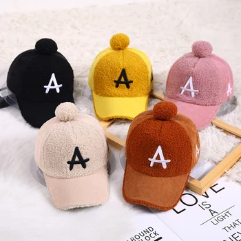 

Boys Girls Children Alphabet Print Caps Hats Toddlers Adjustable Sun Protection Casual letter Ball Design Visors