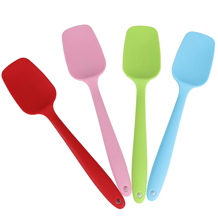 20 Pcs Seamless Silicone Spoon Spatula BPA Free Kitchen Scraper Utensil for Baking and Cooking Ice Cream Scoop