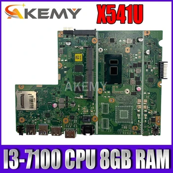 

Exchange !!! Laptop motherboard For Asus X541U X541UVK X541UAK X541UA X541UV X541UJ mainboard I3-7100 CPU 8GB RAM