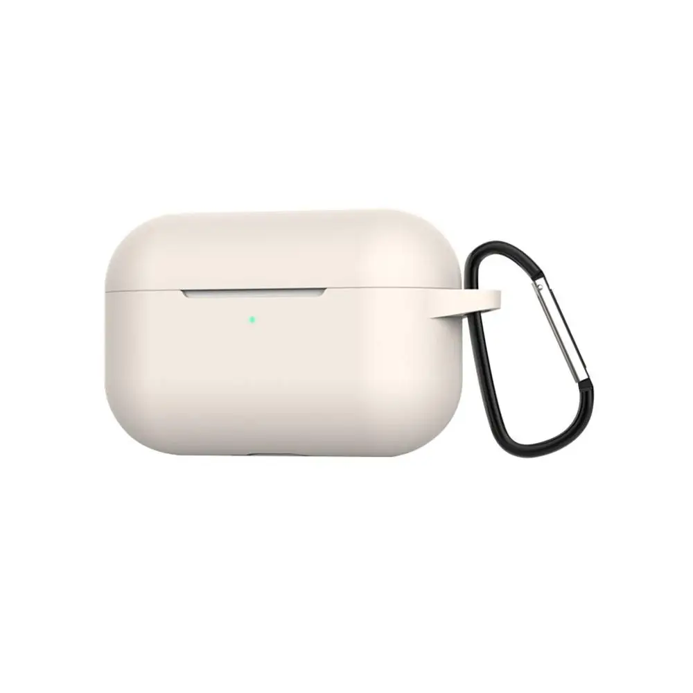 Силиконовый чехол Защитный чехол для Apple Airpods pro TWS blutooth наушники мягкий Air pods pro защитный чехол s крюк для наушников - Цвет: Yellow with sling