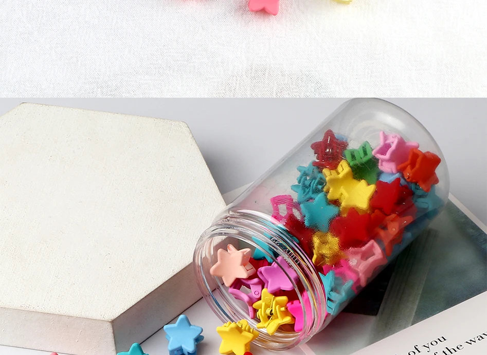 10/20/30Pcs Kinder Mini Sterne Grip Klaue Haar Clip Mädchen Candy Farbe Blumen Krone Haarnadel Barrettes kopfschmuck Haar Zubehör – Detail 9