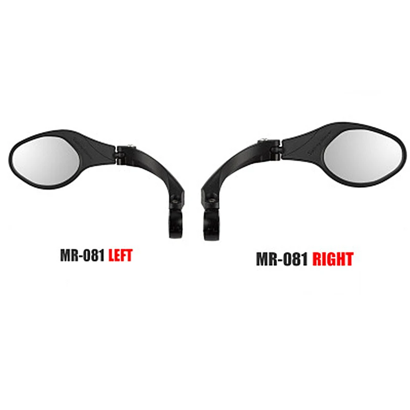 

1PC Durable Adjustable Reflective Bicycle Rear View Mirror Left Or Right Folding Reflective Bike Mirror Handlebar Grip Accessory