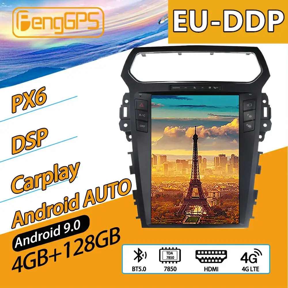

For Ford Explorer 2013 - 2018 Android Car Radio Multimedia Player Autoradio Stereo Audio GPS Navi Head Unit Cassette Recorder