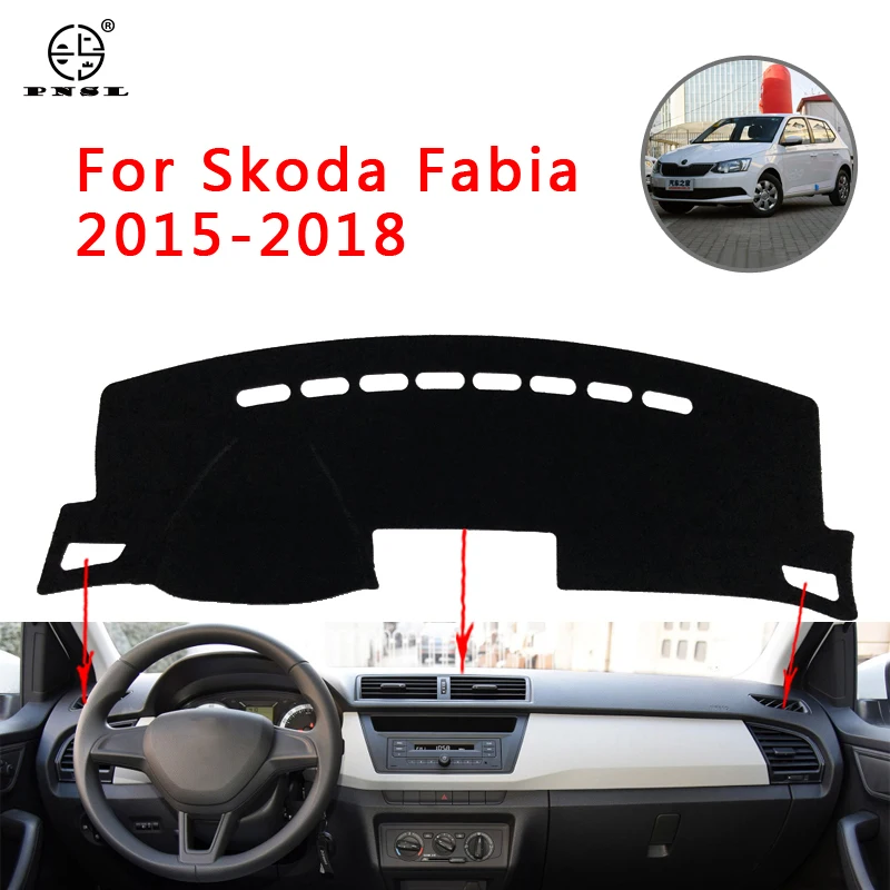 PNSL коврик для приборной панели автомобиля Skoda Fabia 3 NJ 2015 2016 2017 2018 2019 2020
