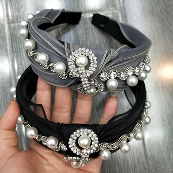 

Fashion Baroque Headband,Chain headband,Headband for Girls, Luxury Hairhoop,Pearl hair band, Hair Accessories
