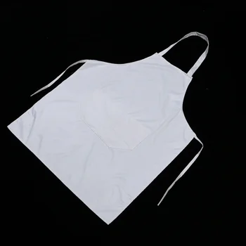 

2pcs Waterproof Apron Household Kitchen Sleeveless Aprons Pocket Cooking Serving Apron for Restaurant Cafe (White)