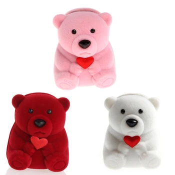 

Mini Cute Bear Jewllery Gift Boxes for Rings and Small Earrings Pendant Necklace