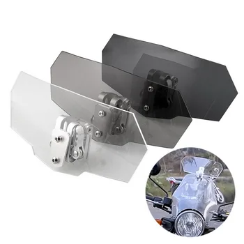 

Airflow Adjustable Windscreen Wind Deflector Universal Motorcycle Windshield for Kawasaki BMW Ducati honda Benelli KTM Triumph