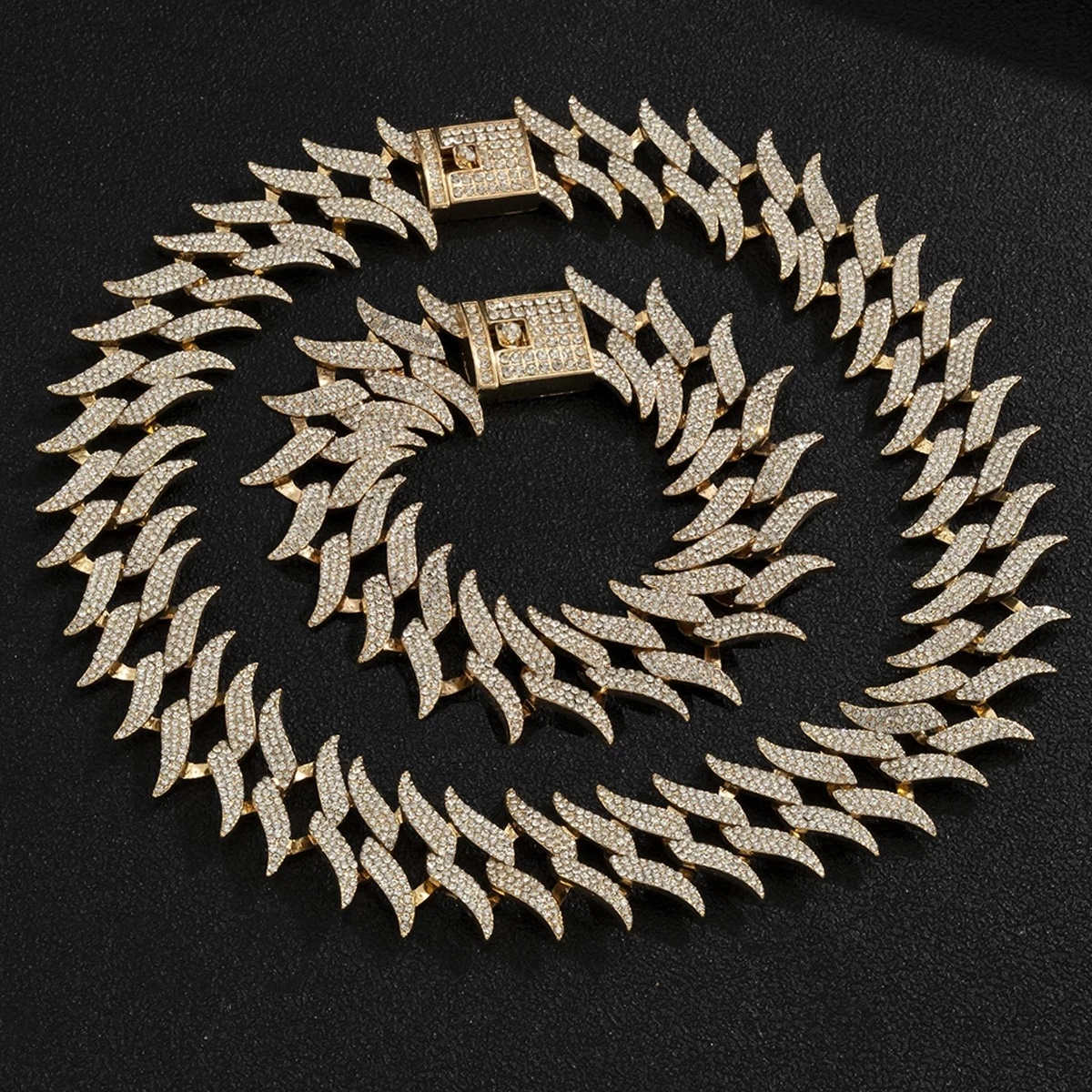 Length Gold 40cm 45cm 50cm Color Chain Men Women Rhinestone Aliexpress Length Gold 40cm 45cm 50cm Color Chain Men Women Rhinestone Aliexpress