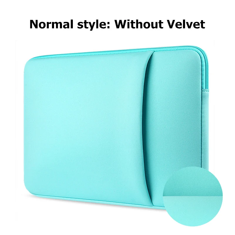 Сумка для ноутбука чехол для Macbook Air Pro 11 12 13 14 15 Xiaomi lenovo Asus Dell hp notebook Sleeve 13,3 15 15,6 дюймов, защитный чехол - Цвет: Blue without Velvet