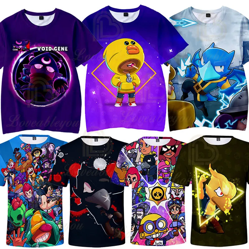 

Children's Crow Shoot Game 3D Print T-shirt Womens Clothing GamingT Shirt Star Women Kids Leon Tops 2020 Shirt Boys Girls