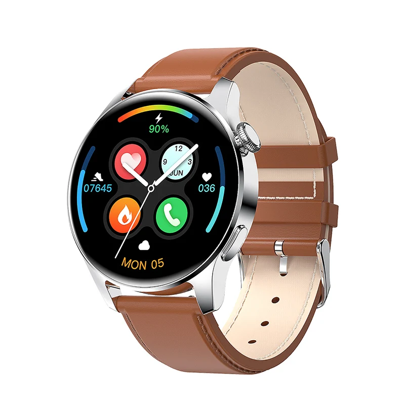 2022 New Full Circle Touch Screen Steel Band Luxury Bluetooth Call Men Smart Watch Waterproof Sport Activity Fitness Watch +Box 