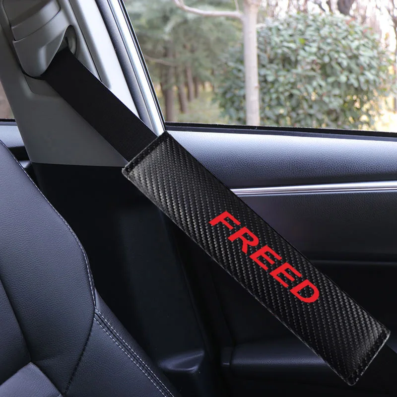2 шт. автомобильный плечевой ремень безопасности обивка для honda freed автомобильный чехол для ремня безопасности аксессуары для укладки
