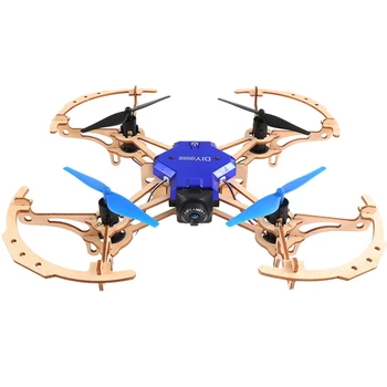

ZL100 Diy Drone Mini Pocket Racing RC Dron Wooden Quadcopter Mini Drone 2.4ghz Remote Control Diy Toys For Kids, With 720P Camer