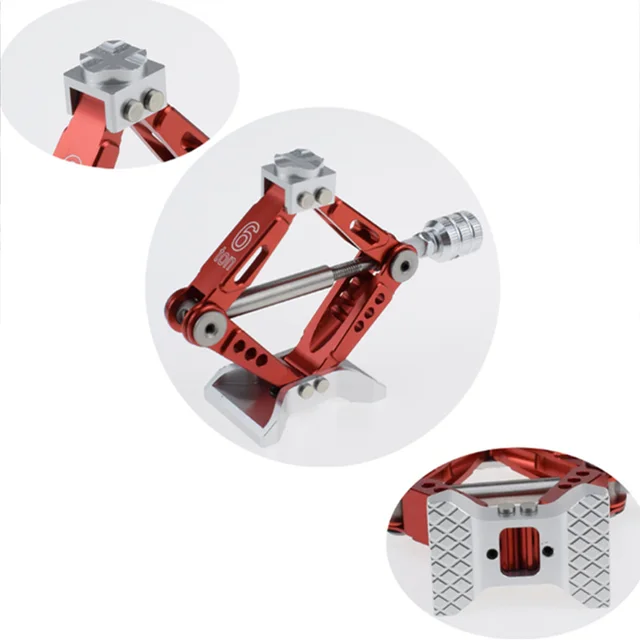 RC Car 1:10 Scale Adjustable Metal Scissor Jack Tool for RC Crawler Axial SCX10 Traxxas TRX4 Tamiya CC01 D90 4