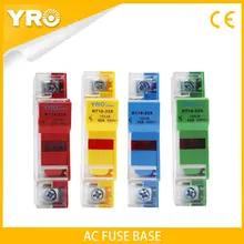 AC 1PC 1P  Colorful Fuse Base 690V 32A With LED light Matching Fuse 10x38MM R015 only Fuse Base RT18-32X