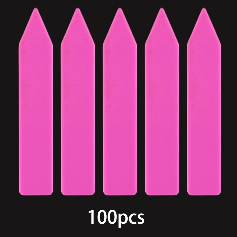 Pink 100 шт. ассортимент этикеток для растений установка садовых дворов цветы фрукты овощи плантаторы маркеры инструменты для классификации - Цвет: Pink