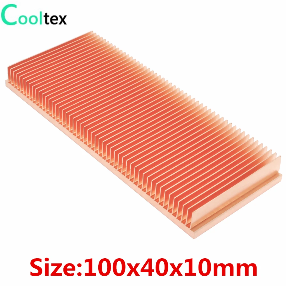 Радиатор 100x40x10 мм из чистой меди | Компьютеры и офис