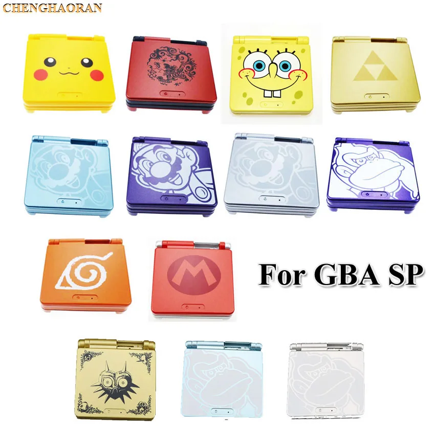 ChengHaoRan 1 комплект Золотой пластиковый корпус чехол-накладка для GBA SP Majora's Mask