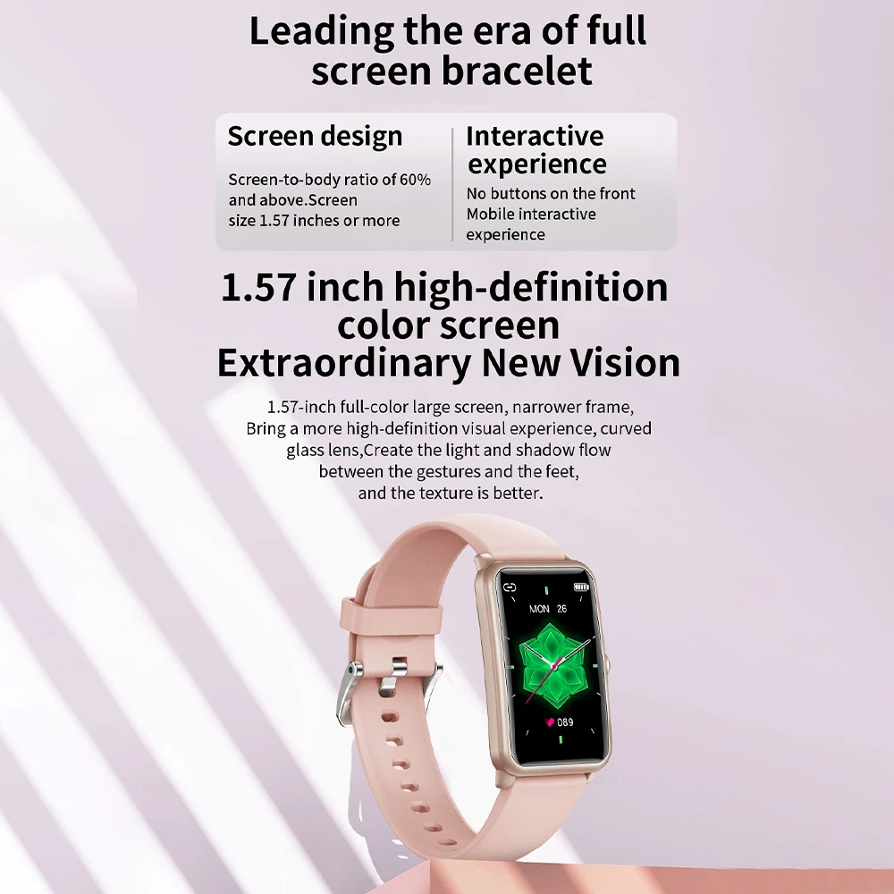 H86 Smart Watch Bracelet Women Smartwatch Sport Clock Heart Rate Monitor Female Menstrual Cycle Information Reminder Wristwatch