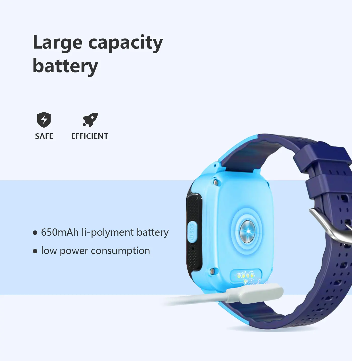4G Waterproof Kids GPS Smart Watch With Touch Screen Camera & WIFI